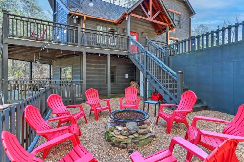 Ellijay House | Resort-Style Home with Hot Tub in Ellijay