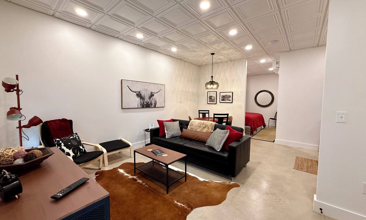 Pilot Mountain Apartment | Restful Remedy~A modern industrial farmhouse Alcove studio in Pilot Mountain.