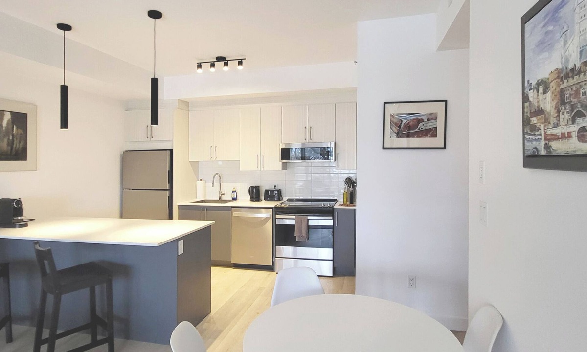 District d'Aylmer Apartment | Retro 1 bedroom apartment with in unit laundry, river view and balcony
