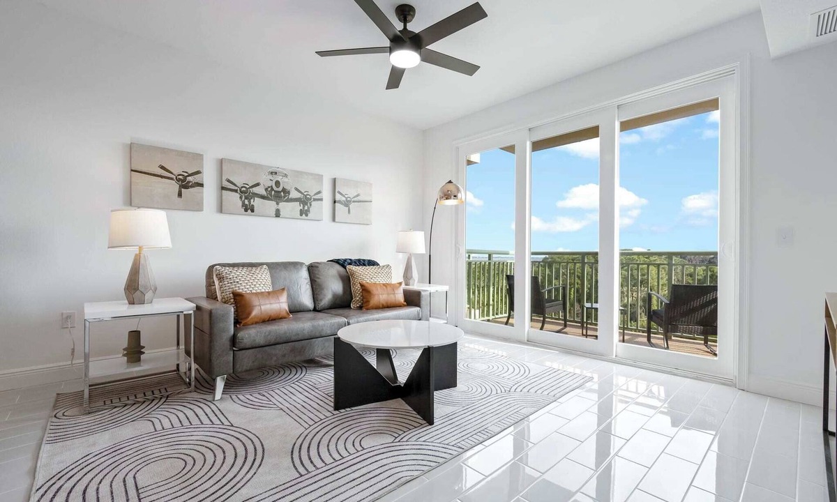 Merritt Island Condo | River Fly-In Duo | 4BR | Runway View