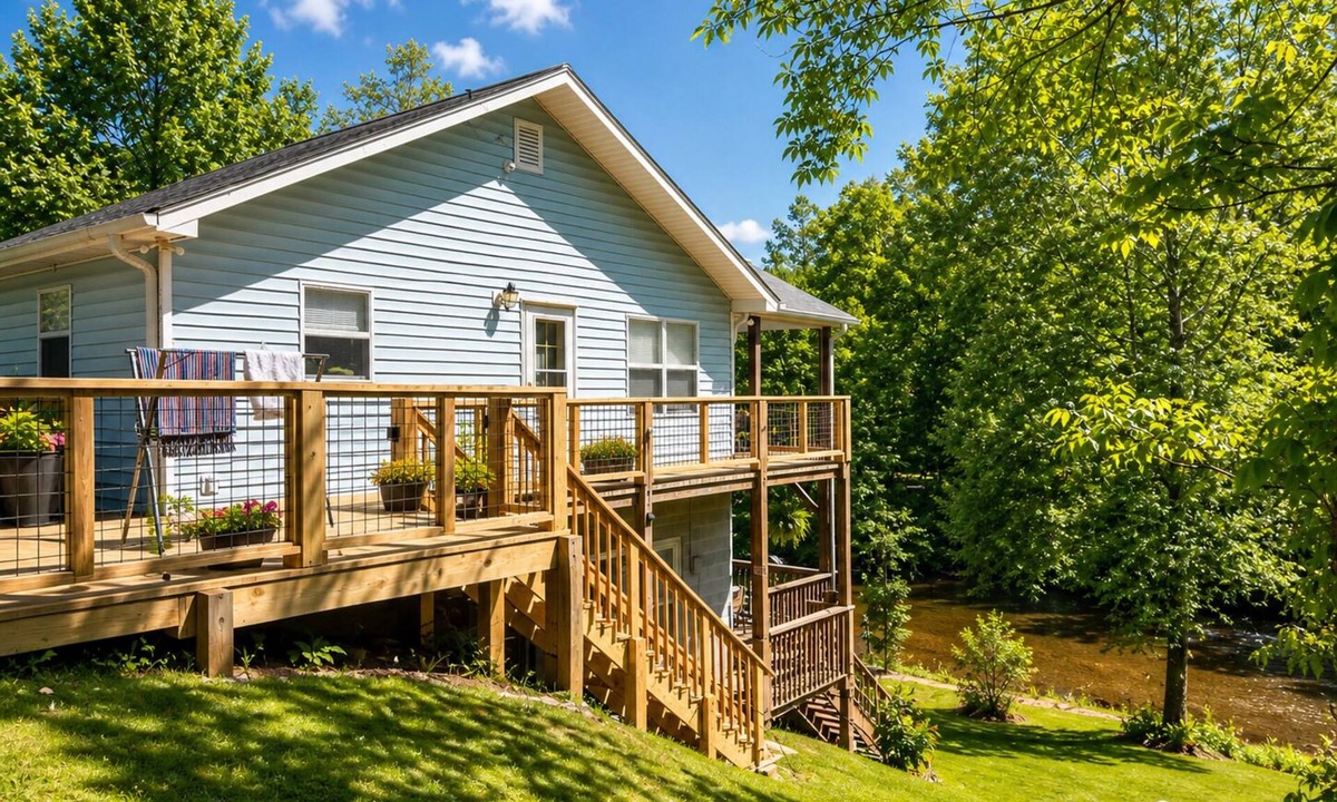 Franklin House | RiverDance Retreats- Riverfront, Waterfalls, Unforgettable - Got It All - DEAL!