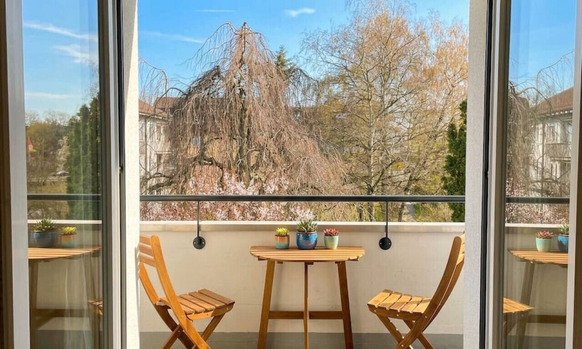 Glattbrugg Apartment | Riverfront 1BR & Balcony | Zurich Airport | WiFi