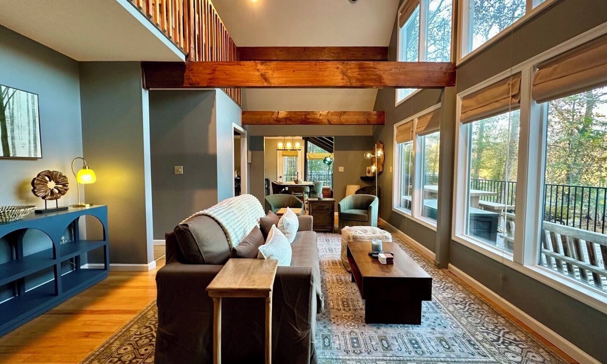 Bakerton House | Riverfront Cabin Getaway with Fire Pit!