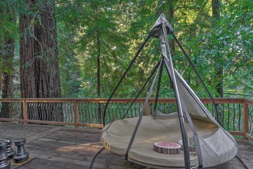 Ben Lomond House | Riverfront Cottage in Redwoods with Decks and Beach!