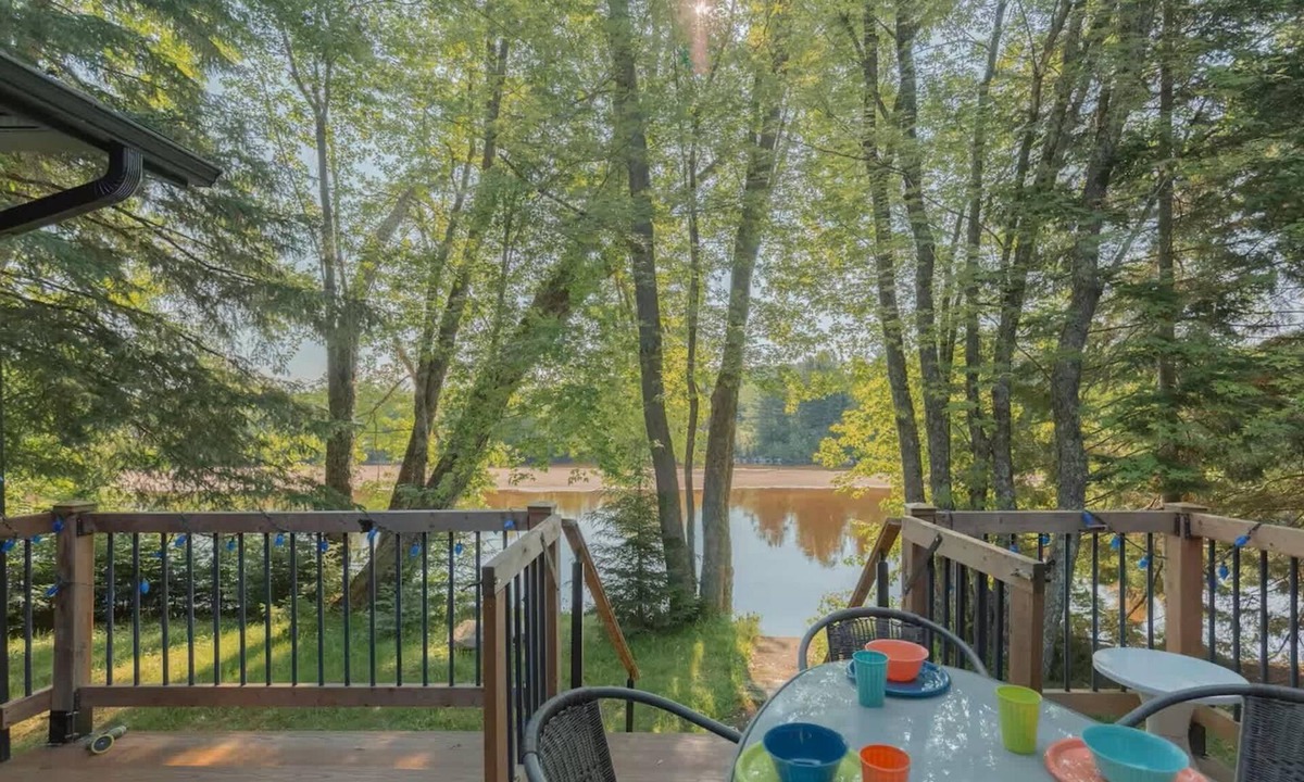 Brebeuf Ski Chalet | Riverfront Getaway with Hot Tub and Scenic Views