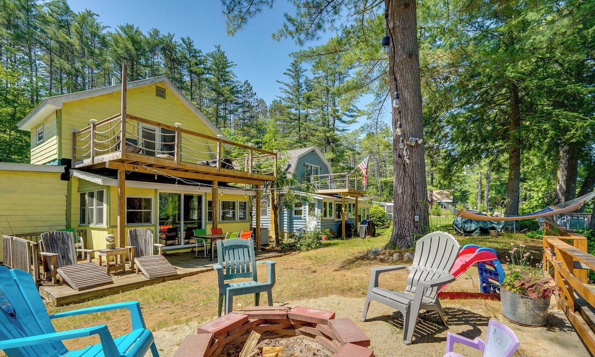 Lake Luzerne-Hadley Cabin | Riverfront Hadley Getaway w/ Fire Pit & Boat Dock!