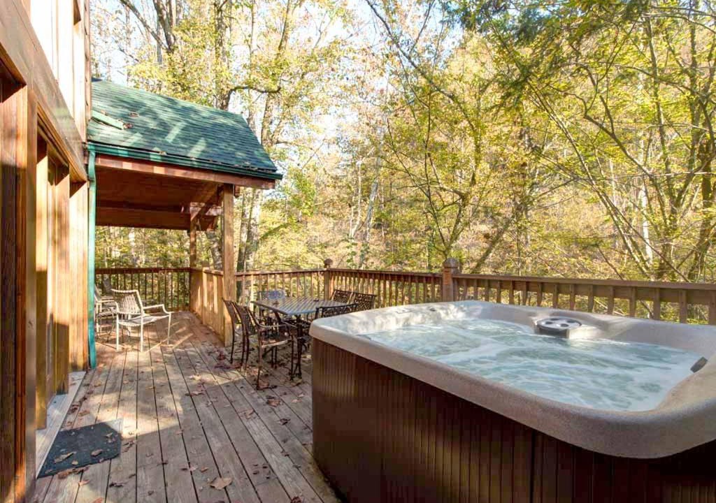 Sevierville House | Rivers Edge, 3 Bedrooms, Sleeps 8, On Stocked Stream, Hot Tub, Grill
