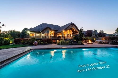 Riverton House | Riverton Luxury Estate with Private Pool - Family Theatre Hot Tub Gym