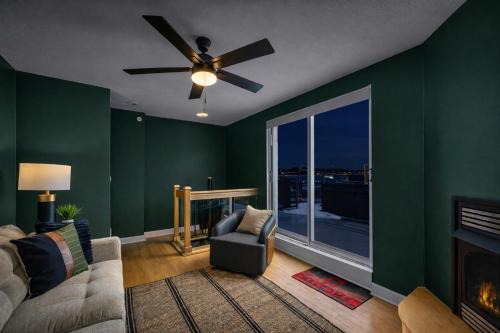 Ohio City Apartment | Riverview Penthouse Balcony Games Parking