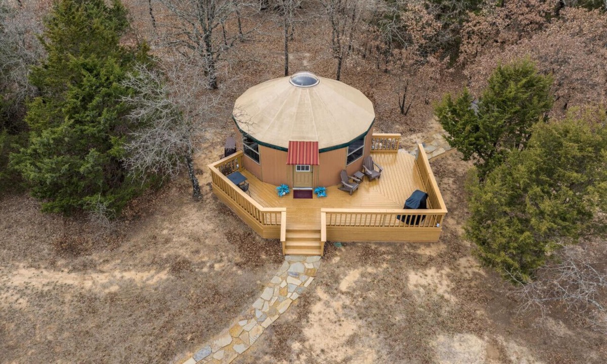 Myra RV Rental | Romantic Yurt in the North Texas Hill Country