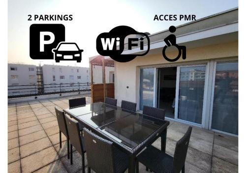 Parilly Apartment | ROOFTOP 3 CHAMBRES, TERRASSE, GARAGE