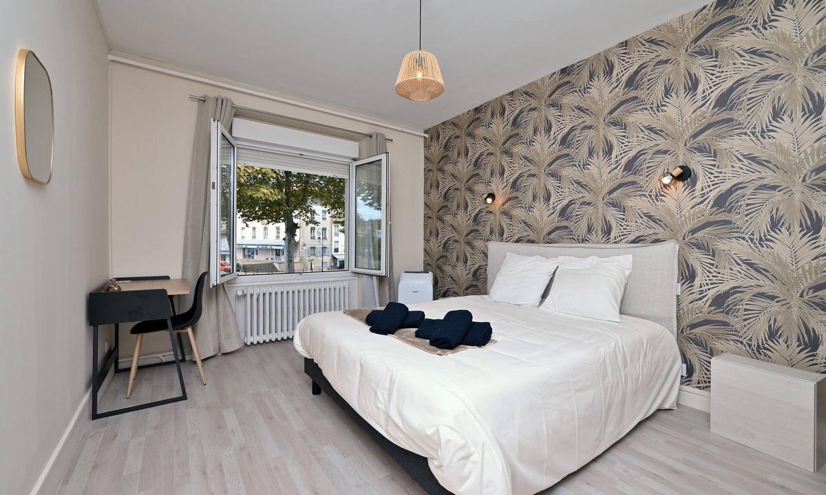 Salies-du-Salat Apartment | Room 'Double Room' with Shared Terrace, Wi-Fi and Air Conditioning