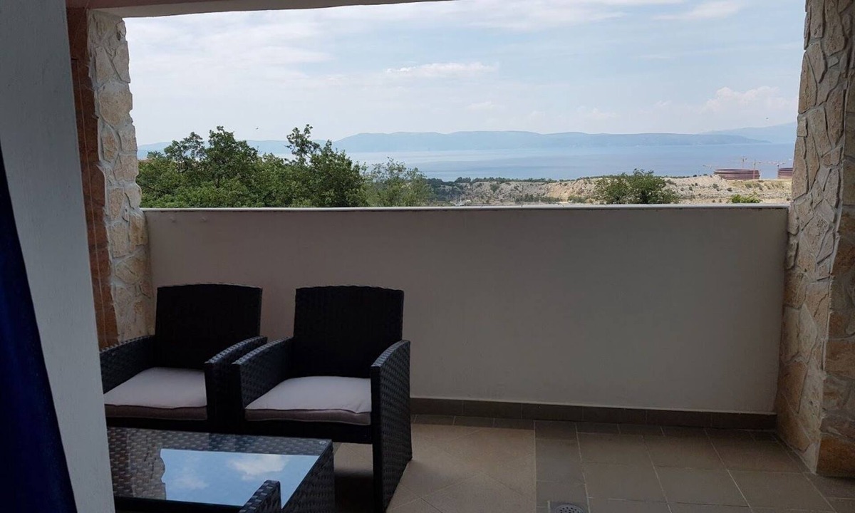 Omisalj House | Room-studio Melissa With Terrace and sea