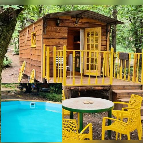 Valgorge Other | Roulotte avec piscine la jonquille
