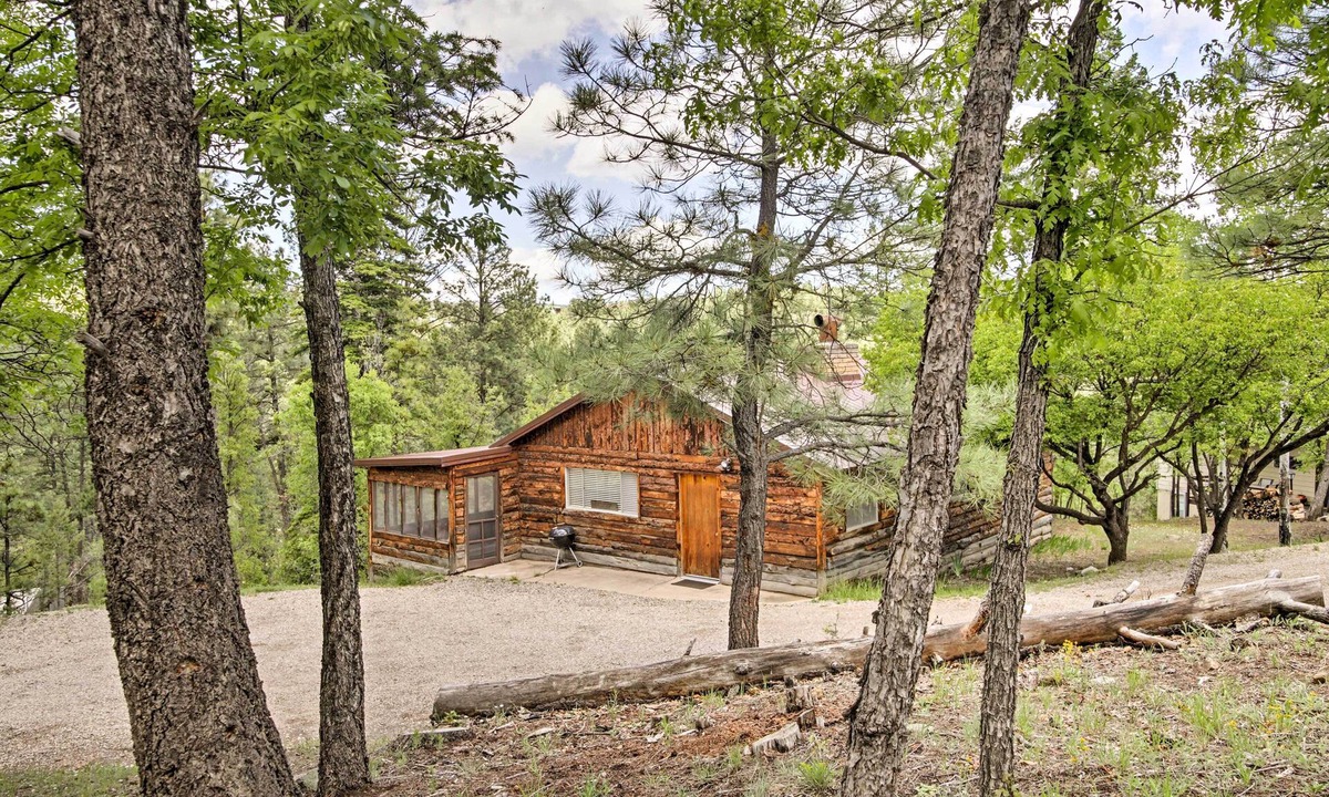 Ruidoso Cottage | Ruidoso Cabin w/Sunroom, Surrounded By Wildlife!