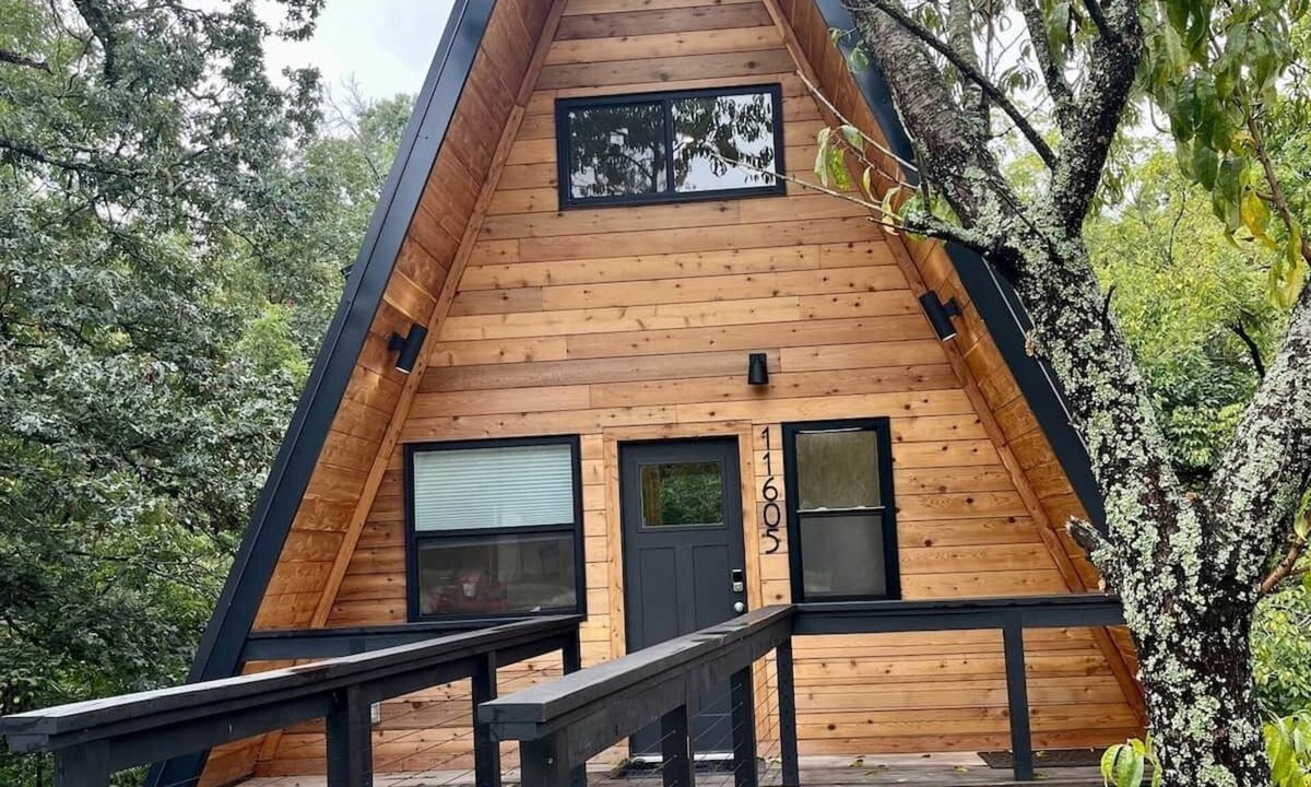 Rogers House | Running Spring Retreat-Cozy Forest A-Frame near Bentonville