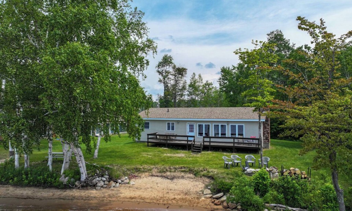 Merrill Cabin | Rustic, Cozy Lakefront Cabin with Private Beach on Upper Chateaugay Lake.