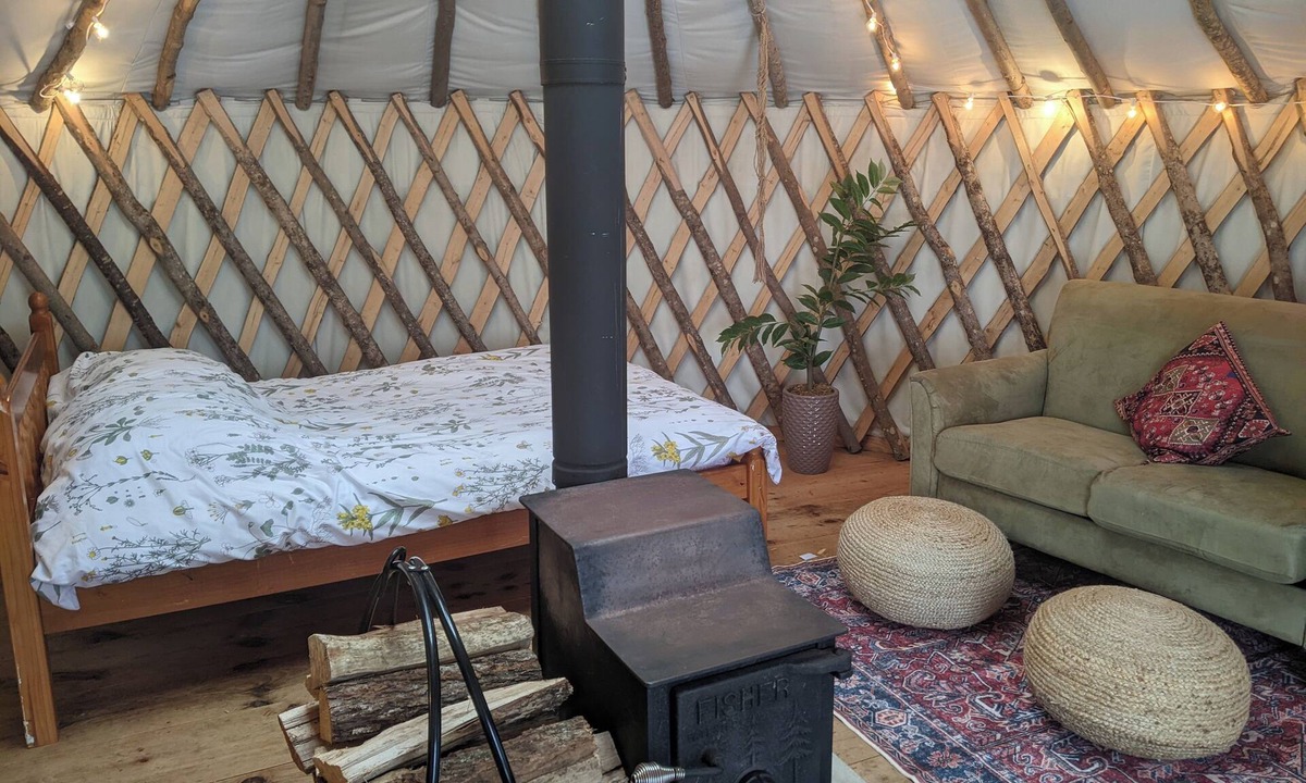 Dedham Cabin | Rustic farmstay in a cozy yurt