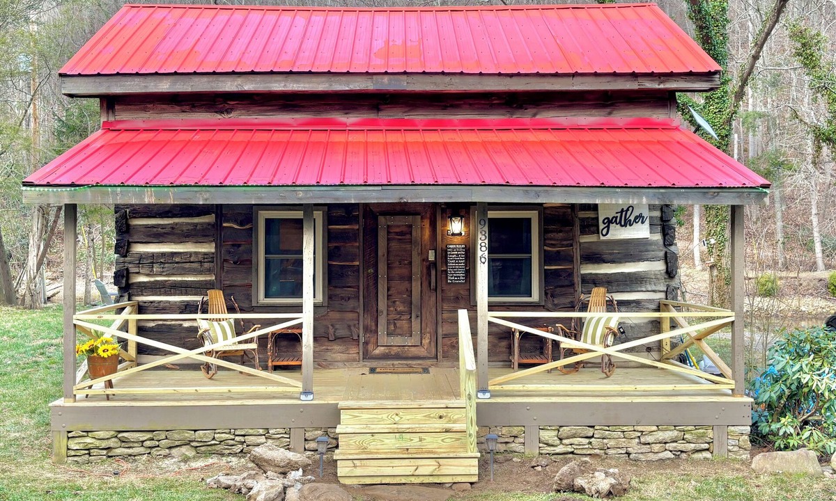 Canton Cabin | Rustic Riverfront Cabin on the Pigeon River - Mountain Views & Peaceful Retreat