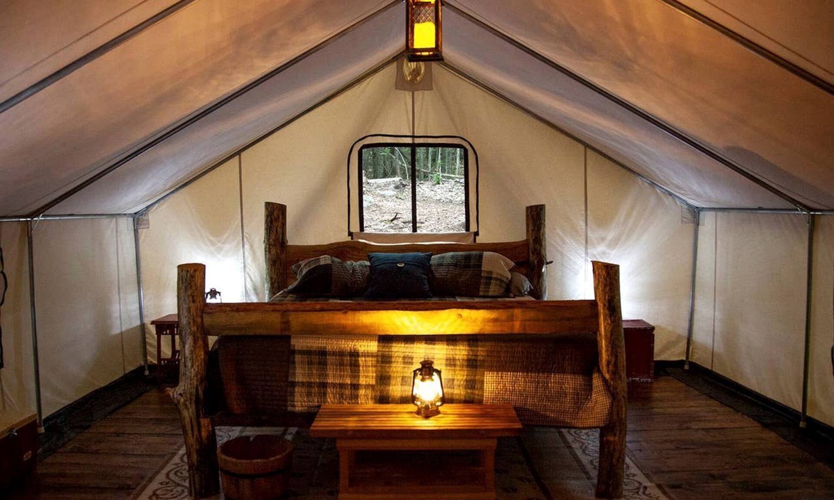 Wevertown RV Rental | Rustic Safari Tent for a Unique Glamping Experience near Gore Mountain, New York