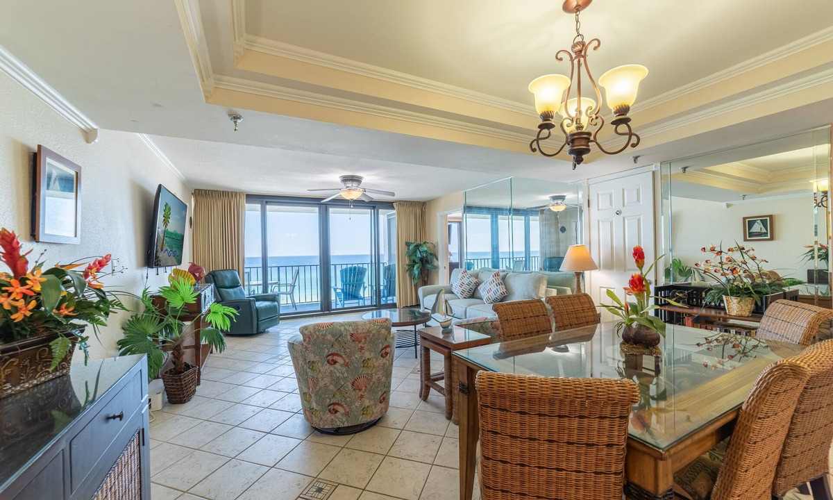 Biltmore Beach Condo | Sail Away-PCB, FL Beachfront-3BD/3BA-2 Beachfront Family Getaway-Covered Parking