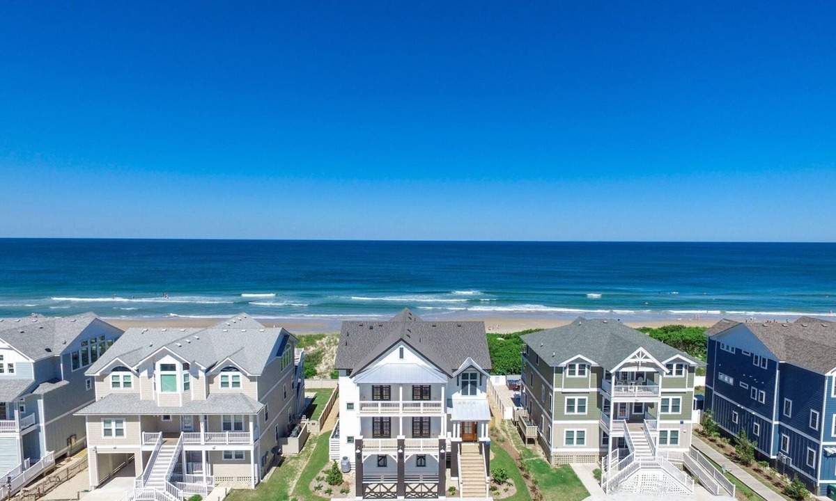 Ocean Sands House | Salted Rim Retreat: Oceanfront, Pool, Elevator