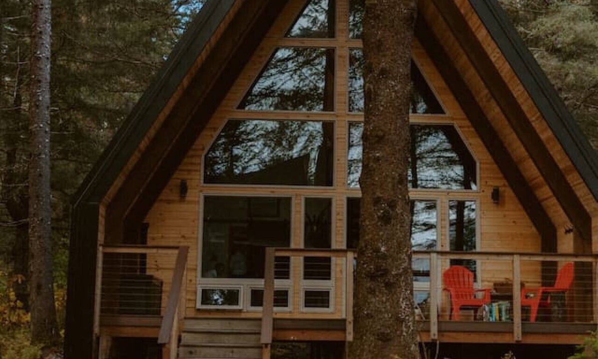 Lowell Point Cabin | Salted Roots Red Door A-Frame Cabin