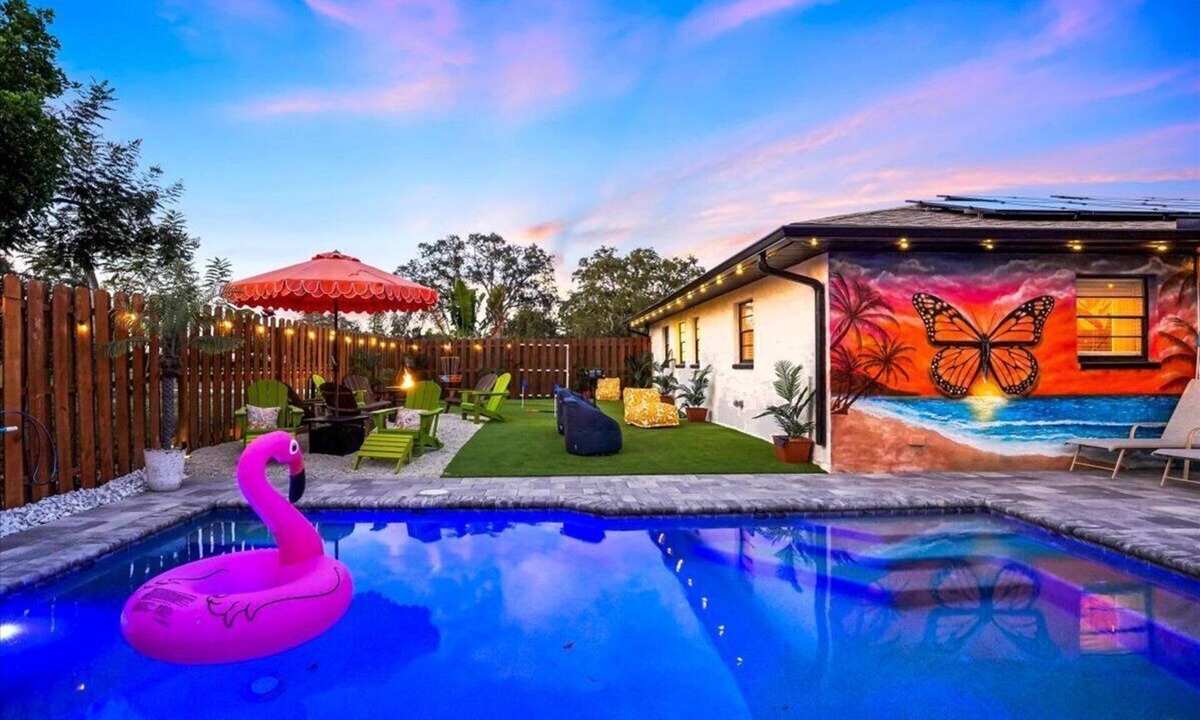 Whitfield House | Saltwater Siesta Private Family Retreat | FREE Heated Pool | New! Mini Golf | Game Room | Near Beach | IMG