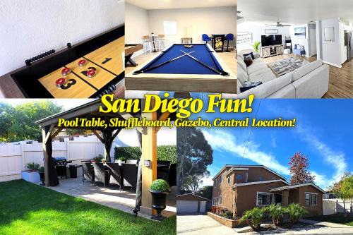Mission Valley West House | San Diego Fun-Gameroom & Gazebo-Centrally Located!