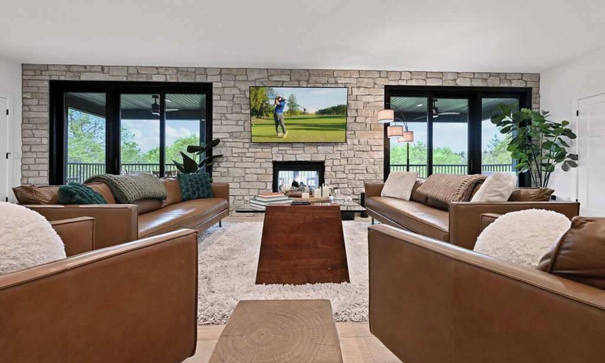 Nekoosa House | Sand Valley 6BD Retreat: Golf, Hot Tub, Gm Rm, Bar