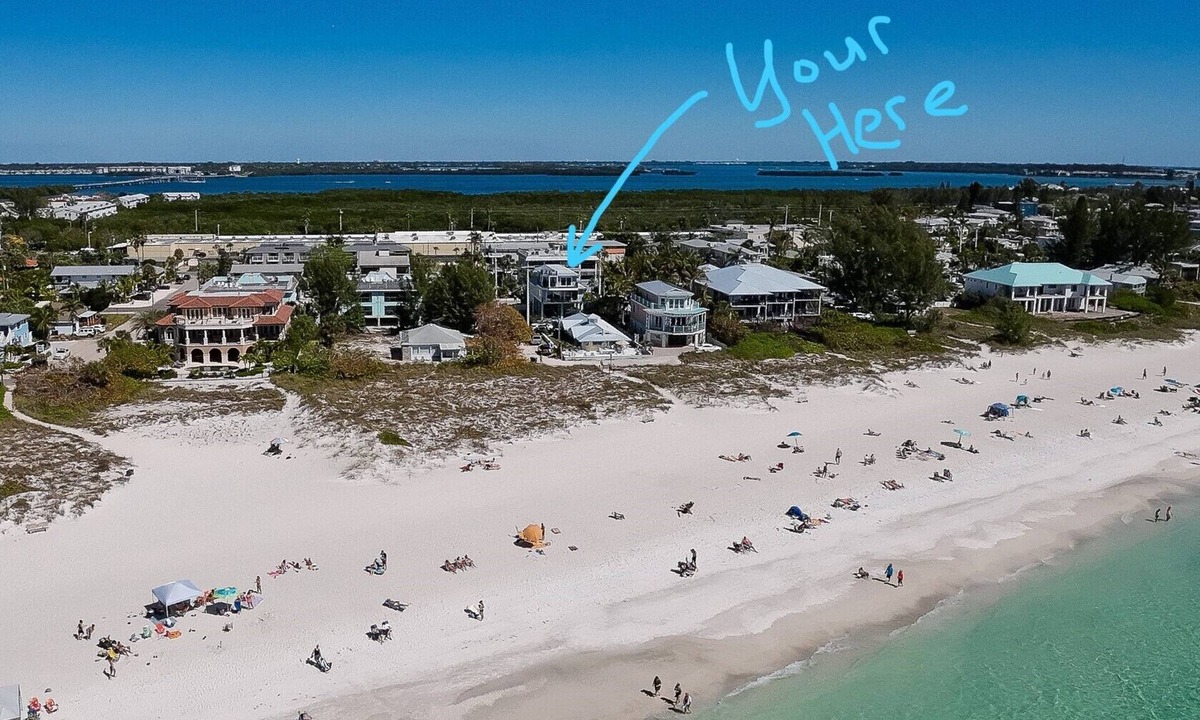 Holmes Beach Condo | Sandy Cheeks & Barefeet, Gorgeous interior Gulf beach Place, pool, on beach side