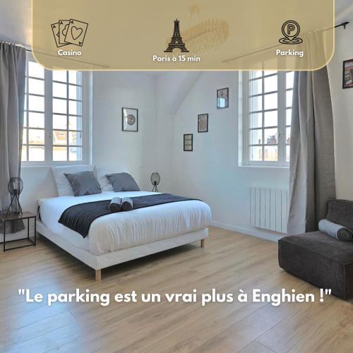 Enghien-les-Bains Apartment | SC6 - Studio familial - Enghien gare - Lac & centre ville à pied