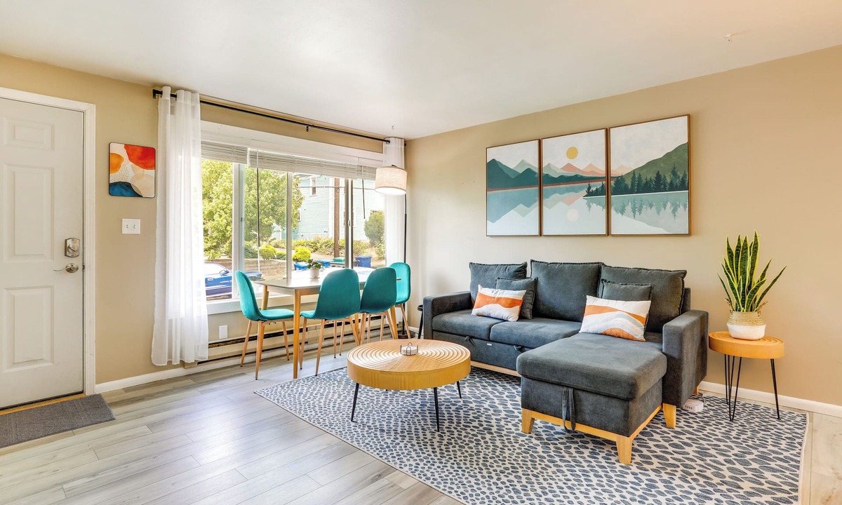 Ballard Apartment | Scandi Boho Seattle Apartment, Walk to Waterfront!