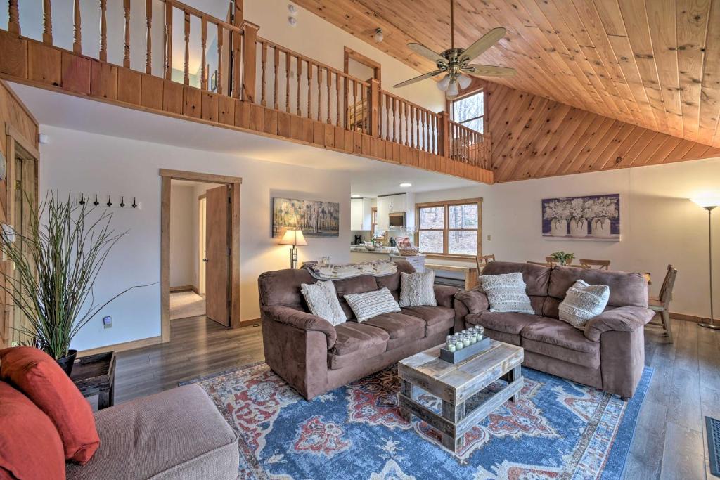Jewett House | Scenic Jewett Hideaway with Deck, Views and Fire Pit!