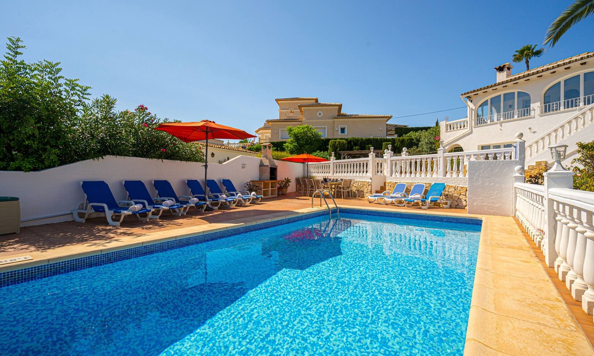Benimeit Villa | Schöne Villa für 10 pax in der Nähe von Moraira mit Privatem Pool und Meerblick