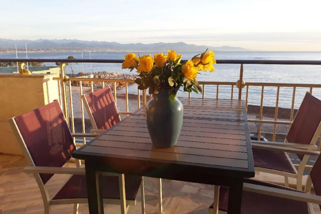Cap-d'Antibes House | Seafront one bedroom apartment with a terrasse swimming pool and a parking