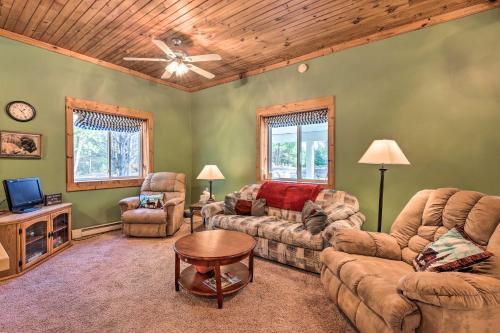 Bear Lake House | Secluded Bear Lake Getaway w/Fire Pit & Porch!