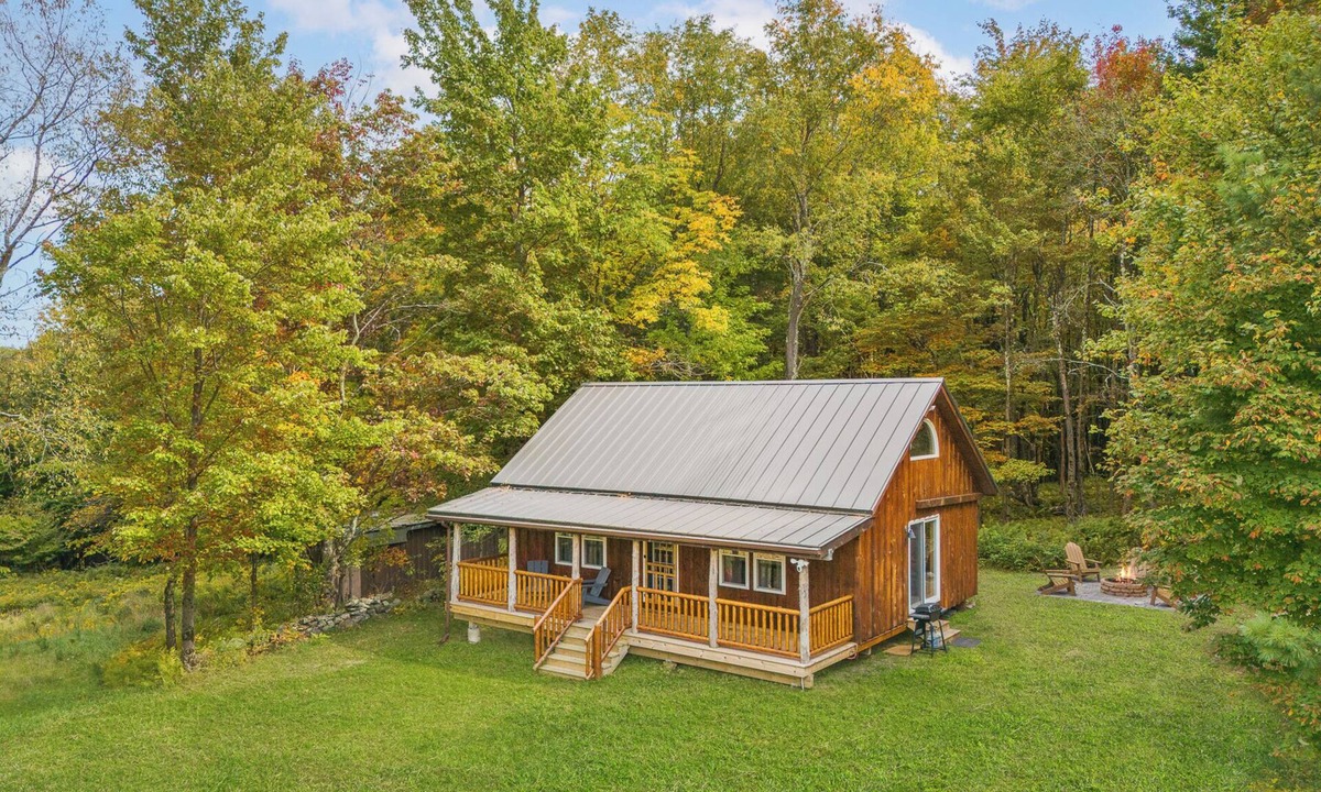 Davenport Cabin | Secluded Cabin Fire pit : Hiking : Near Oneonta
