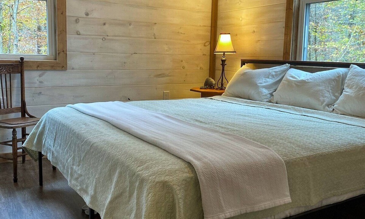 Linden Cabin | Secluded Creekside Cabin w/Loft