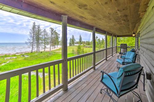 Manistique House | Secluded Lake Michigan Home Private Fire Pit