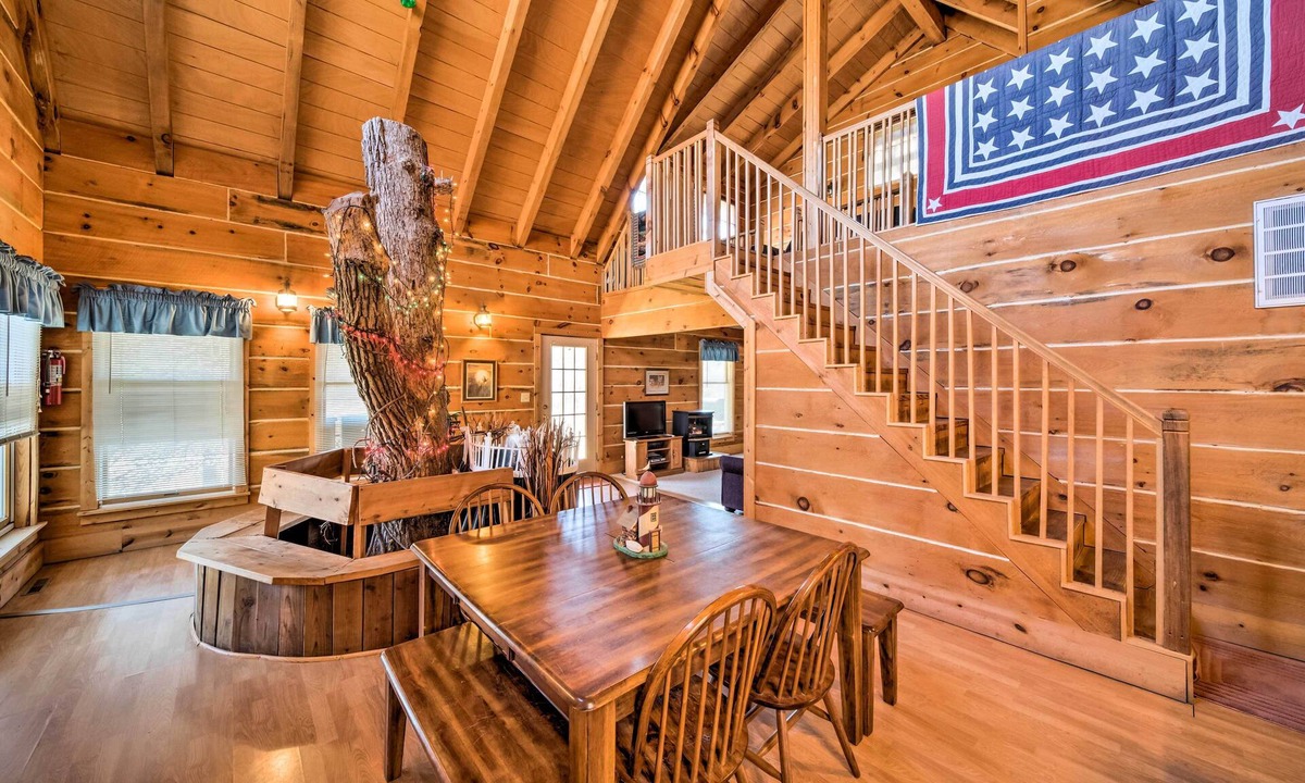 Bellevue Cabin | Secluded Spragueville Cabin by ATV Trails & River!