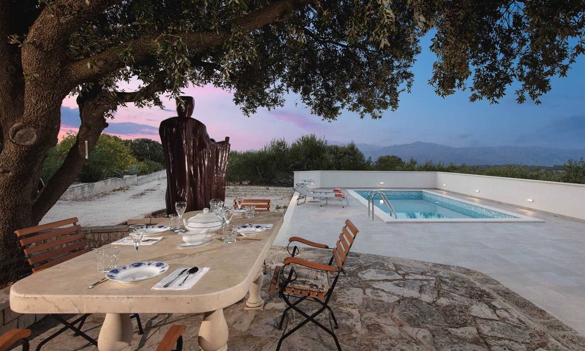 Pucisca Villa | Secluded Villa Dubrava, private pool, olive grove surrounds the villa, Brac Island