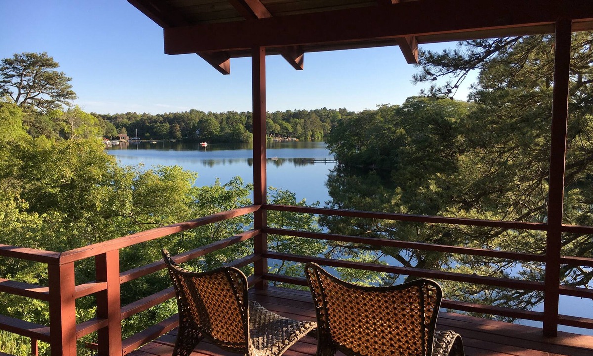 West Wareham House | Secluded Waterfront Home with Dramatic Pond Views