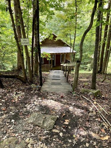 Elkin House | Secluded Woodland Cabin Rental with Hot Tub in Yadkin Valley Wine Region