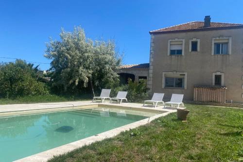 Frontignan Villa | Secret garden villa facing the sea