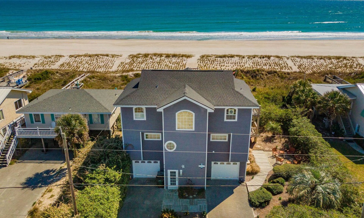 Topsail Beach House | Serendipity | Oceanfront + Covered Porch!
