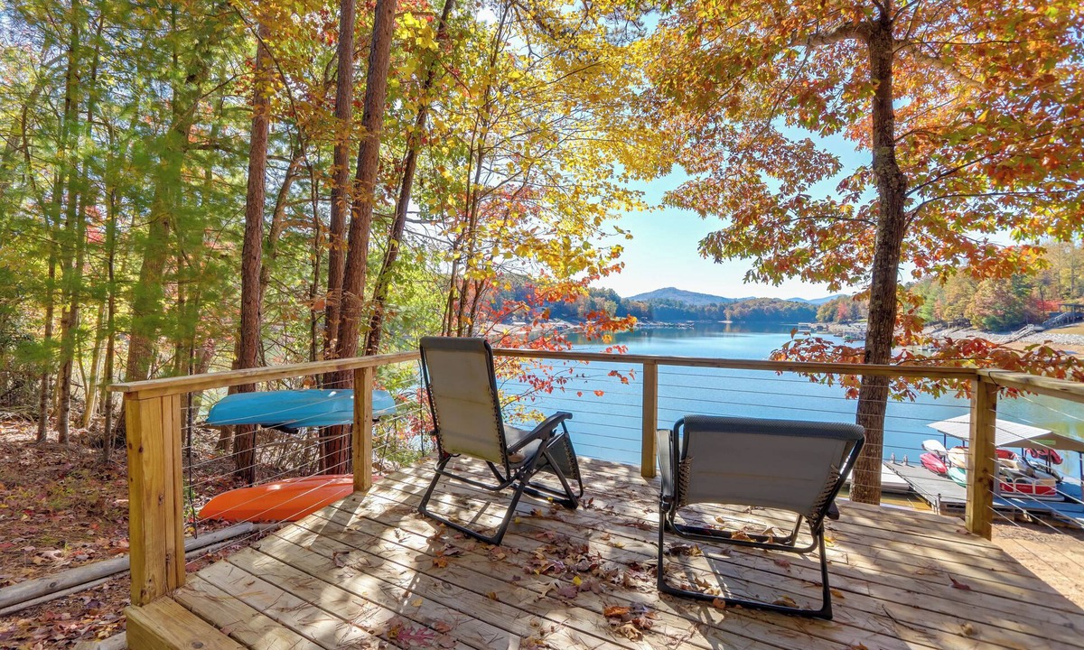 Blairsville Apartment | Serene Couple’s Lakeside Retreat, Water Views!