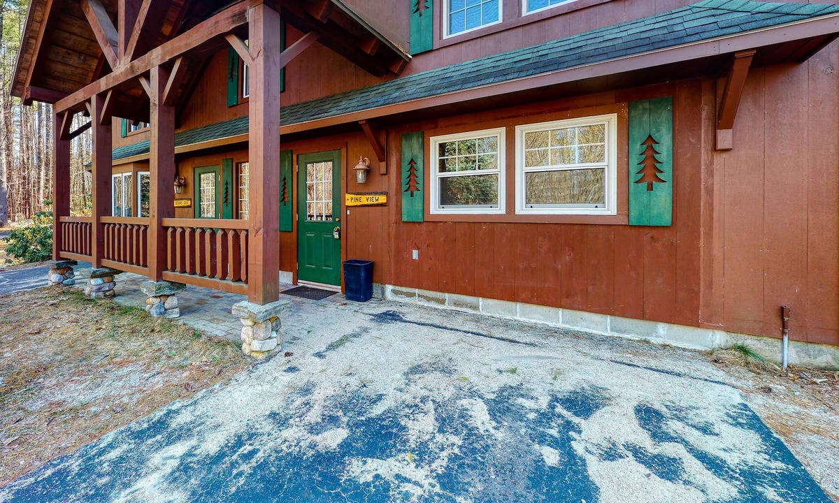 Fryeburg House | Serene home with fireplace, deck, firepit, central AC, & washer/dryer