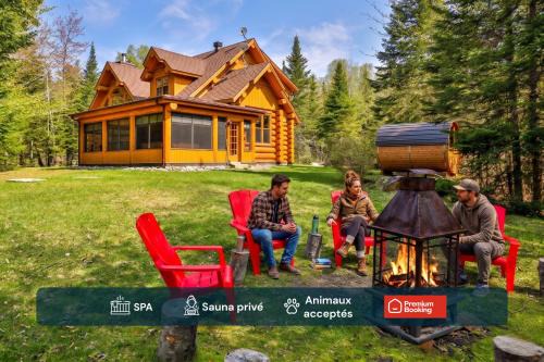 Mille-Isles Ski Chalet | Serenity Private Hot Tub Sauna, Pool, Fiddler Lake