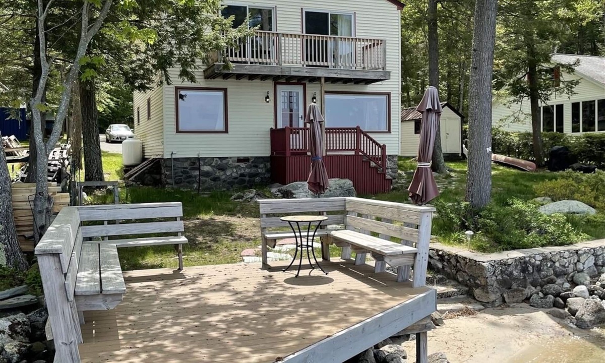 Standish House | Shorefront on Sebago Lake. Private Sandy Beach